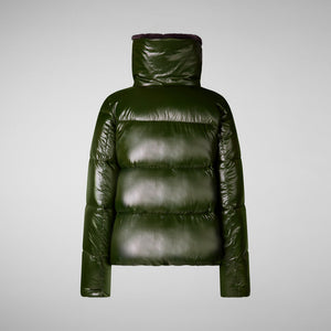 Moma Puffer w/ Faux Fur Lining - Pine Green