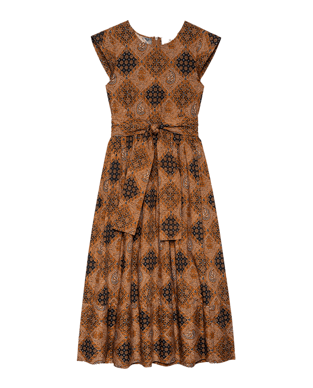 The Tulsa Dress - Geo Bandana Print