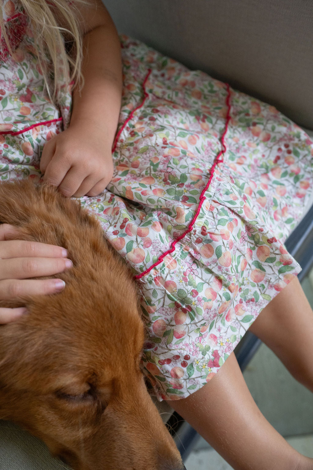 The Mimi Dress - Peach Blossom Print
