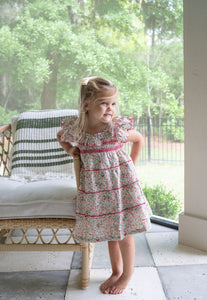 The Mimi Dress - Peach Blossom Print