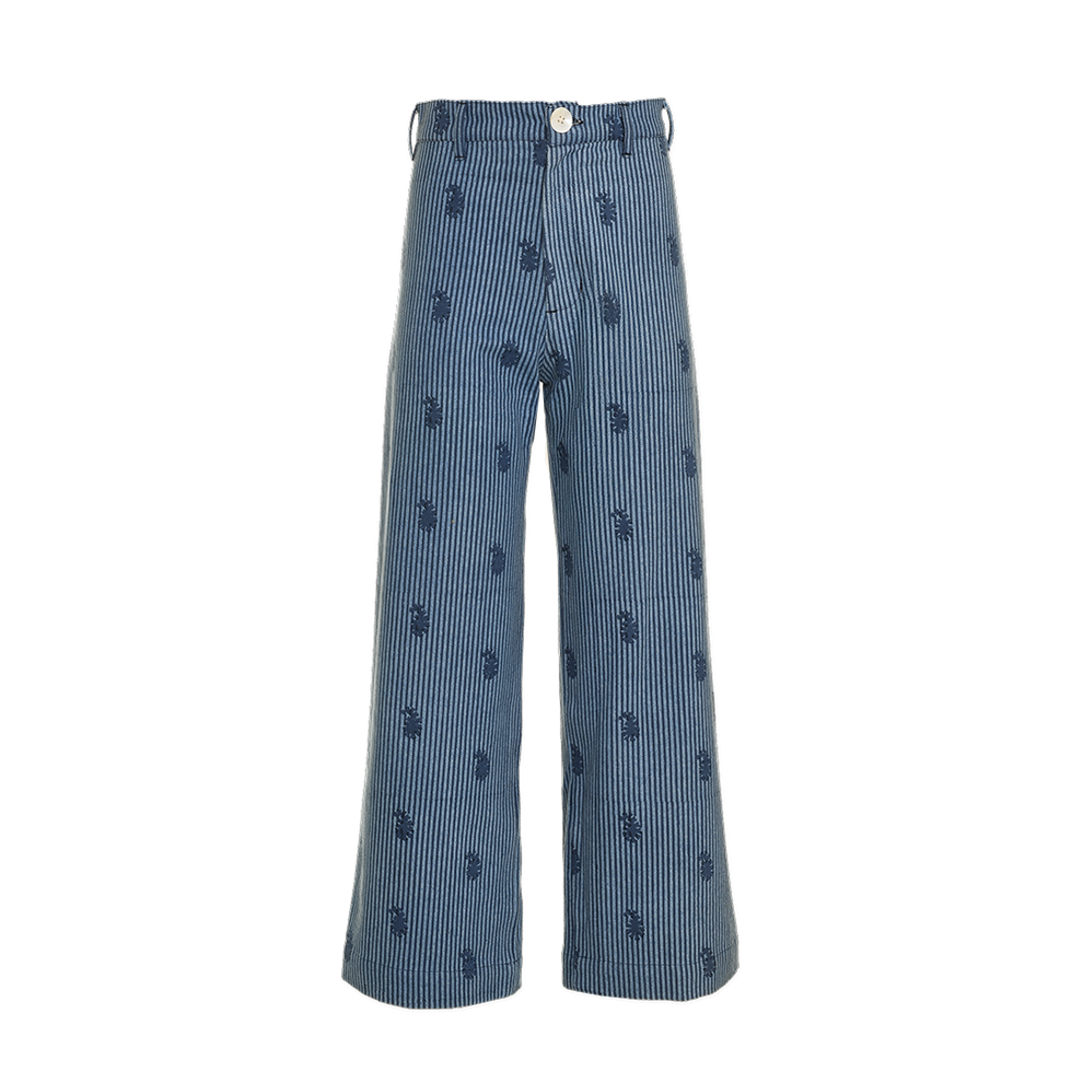 Denim Disco Pants - Small Paisley