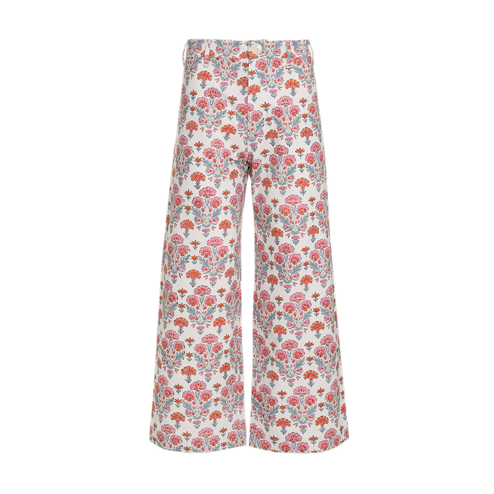 Disco Pants - Geranium Print