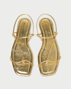 Eleanor Gold Strappy Sandal