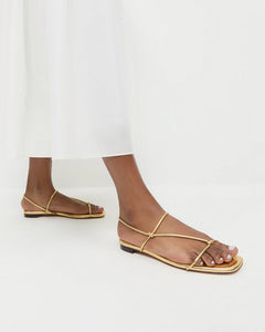 Eleanor Gold Strappy Sandal