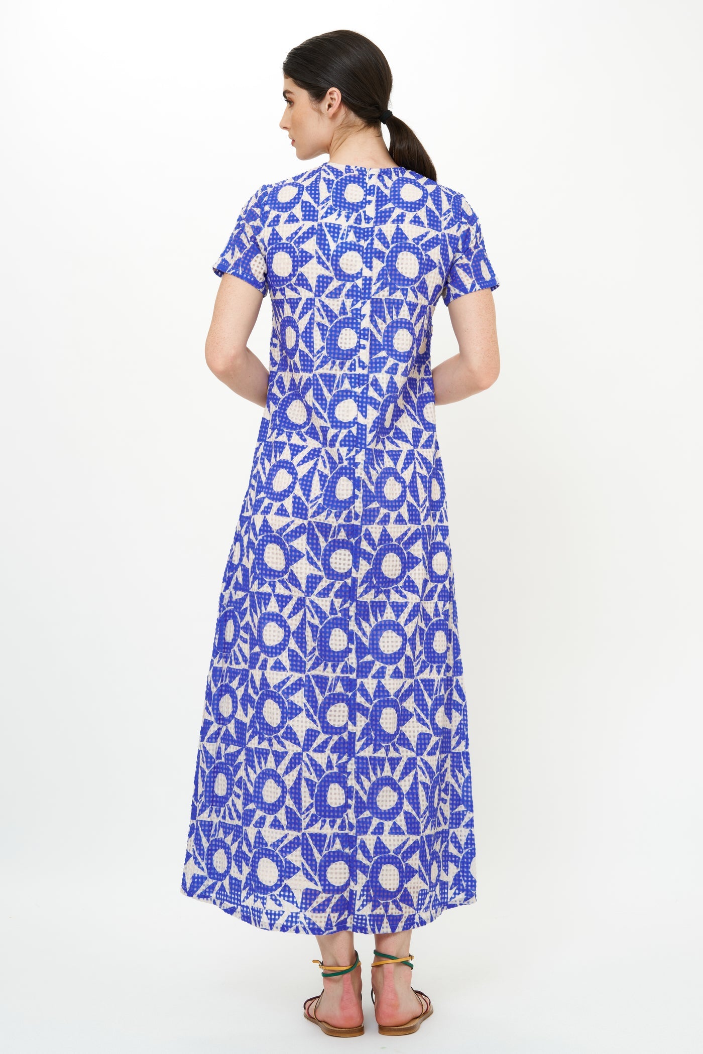 Short Sleeve Shift Maxi - Eclipse Blue