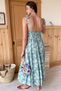 Sara Tier Dress - Allium Azure
