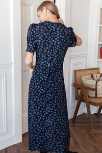 Lucyia Antique Dress - Bea Flowers Midnight