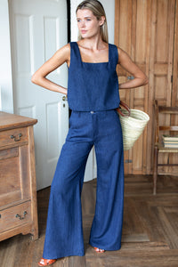 Tulip Trouser - Indigo Hemp Organic