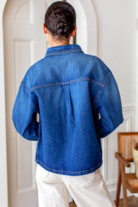 Utility Shirt Jacket - Rebound Indigo Wash
