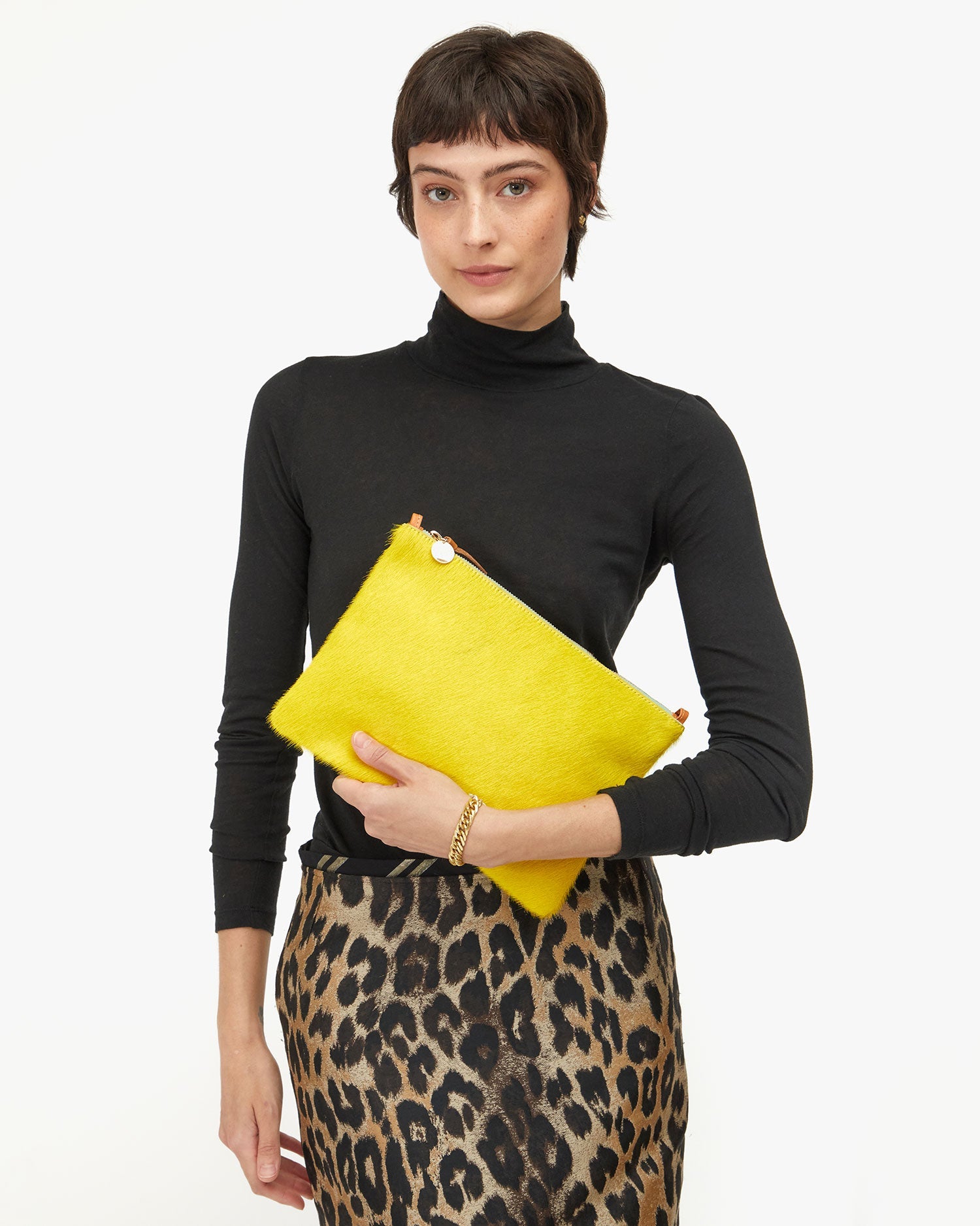 Flat Clutch w/Tabs - Citron