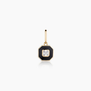 Florence Black Enamel Charm