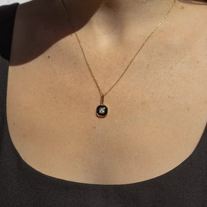 Florence Black Enamel Charm