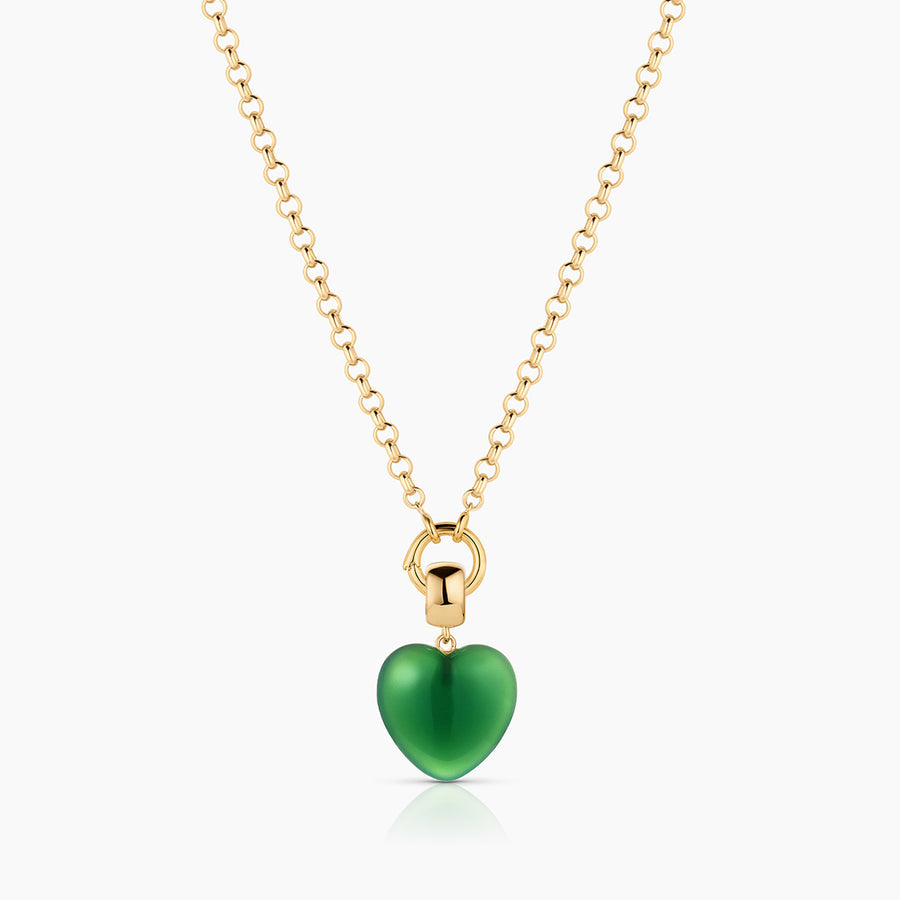 Gemma Green Jade Bail Charm