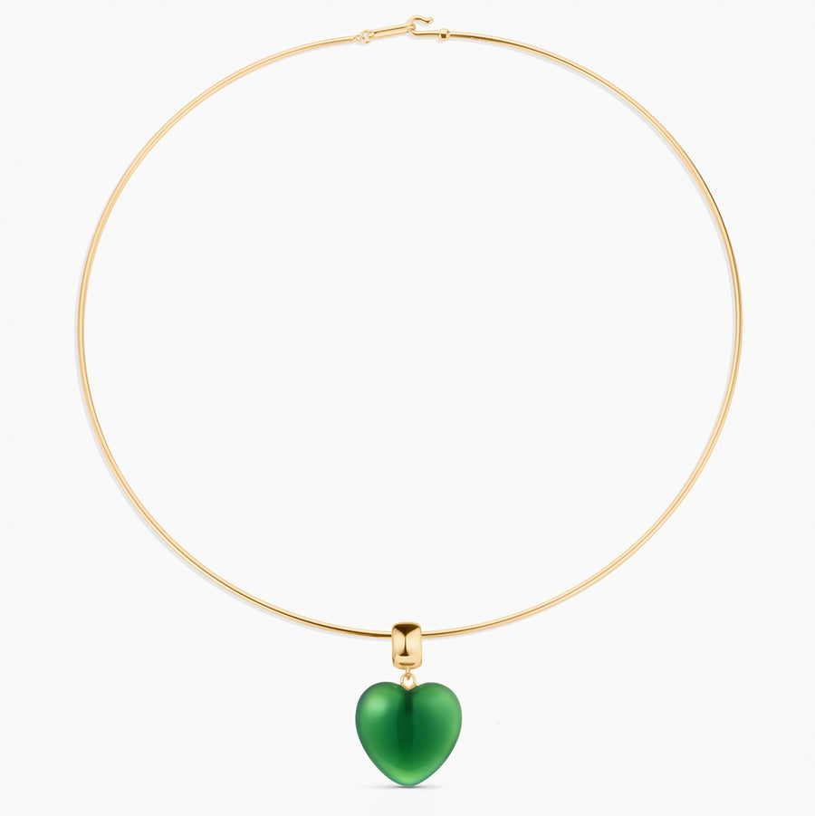 Gemma Green Jade Bail Charm