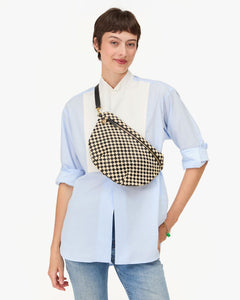 Grande Fanny - Black & Cream Woven Checker