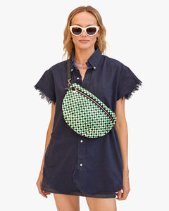 Grande Fanny - Green Apple Multi Woven Checker