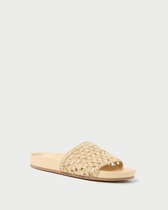 Henri Natural Crochet Straw Sandal