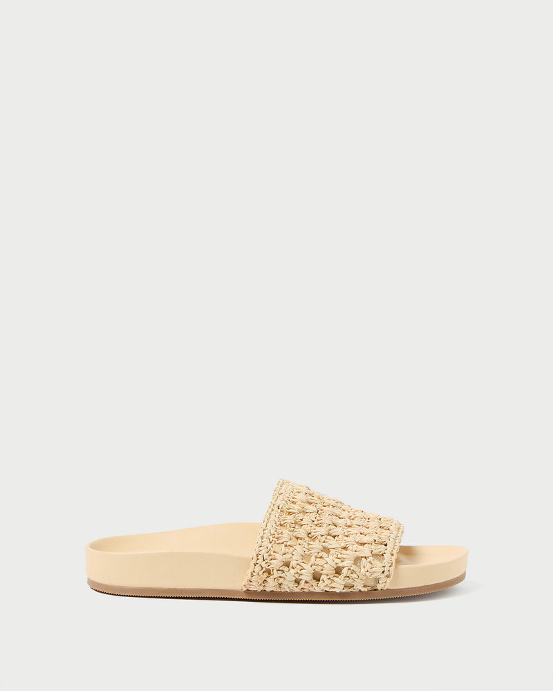 Henri Natural Crochet Straw Sandal