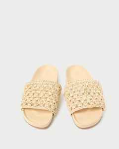 Henri Natural Crochet Straw Sandal