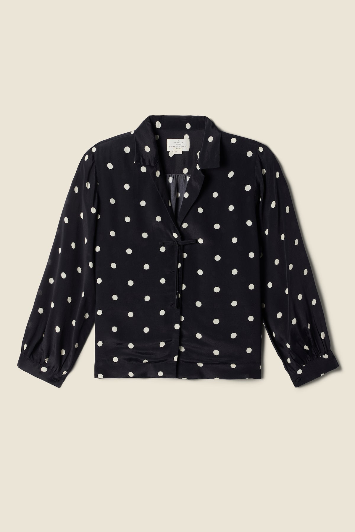 Yvonne Blouse - Black Polka Dots