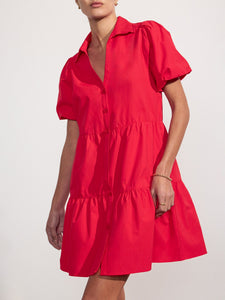The Havana Mini Dress - Carmine Red
