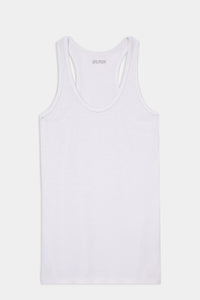 Ashby Rib Tank - White