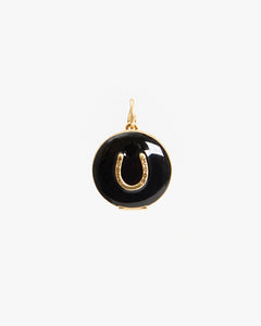 Horseshoe Enamel Locket