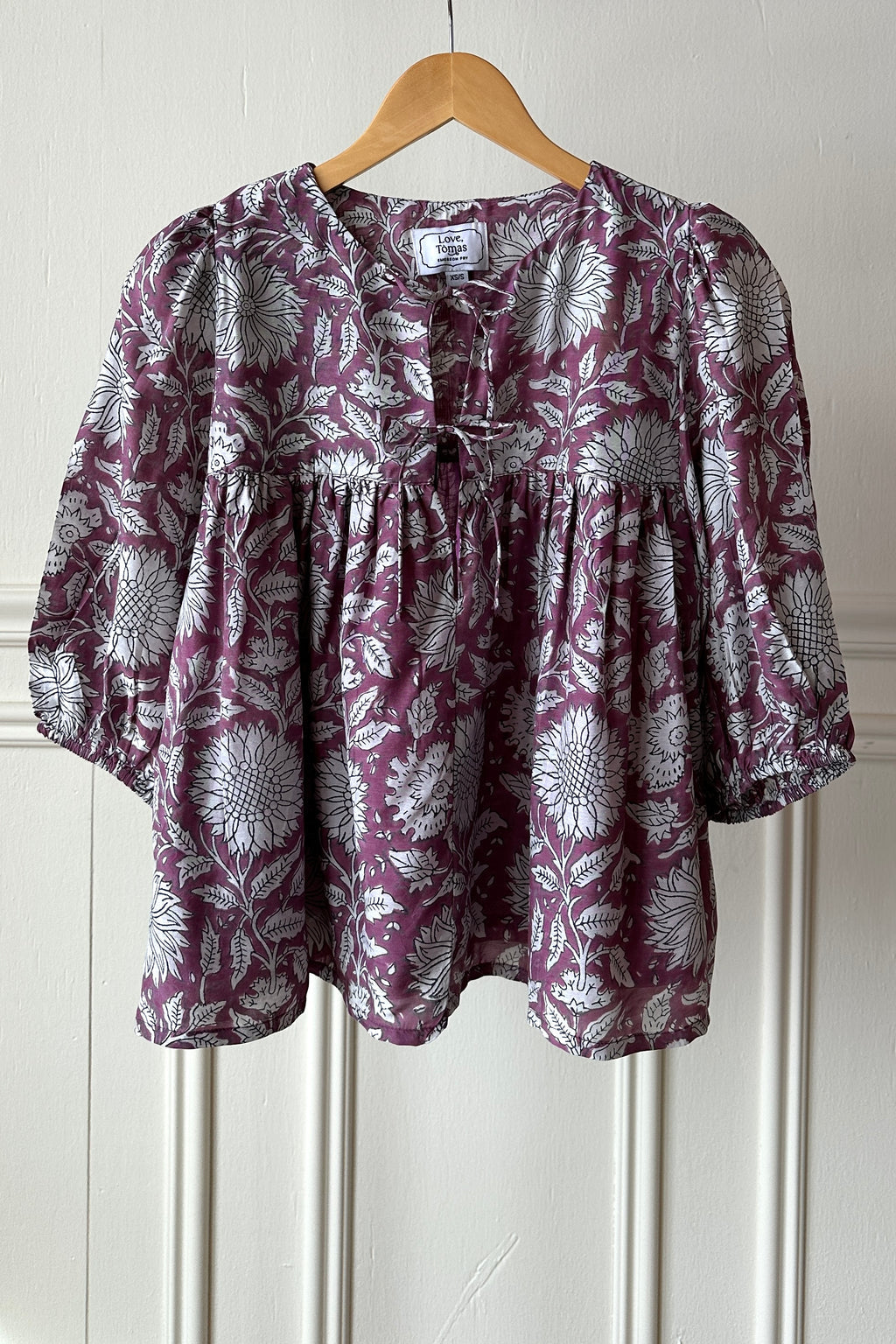 Puff Isla Top - Arles Purple