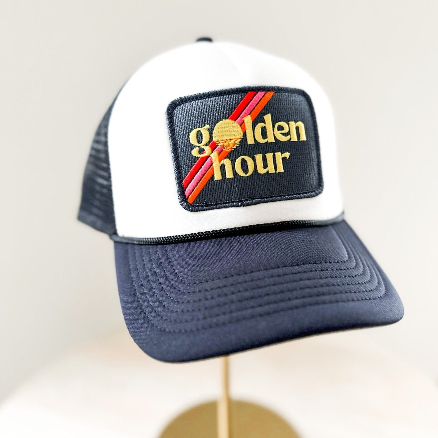 Golden Hour Trucker Hat - Navy