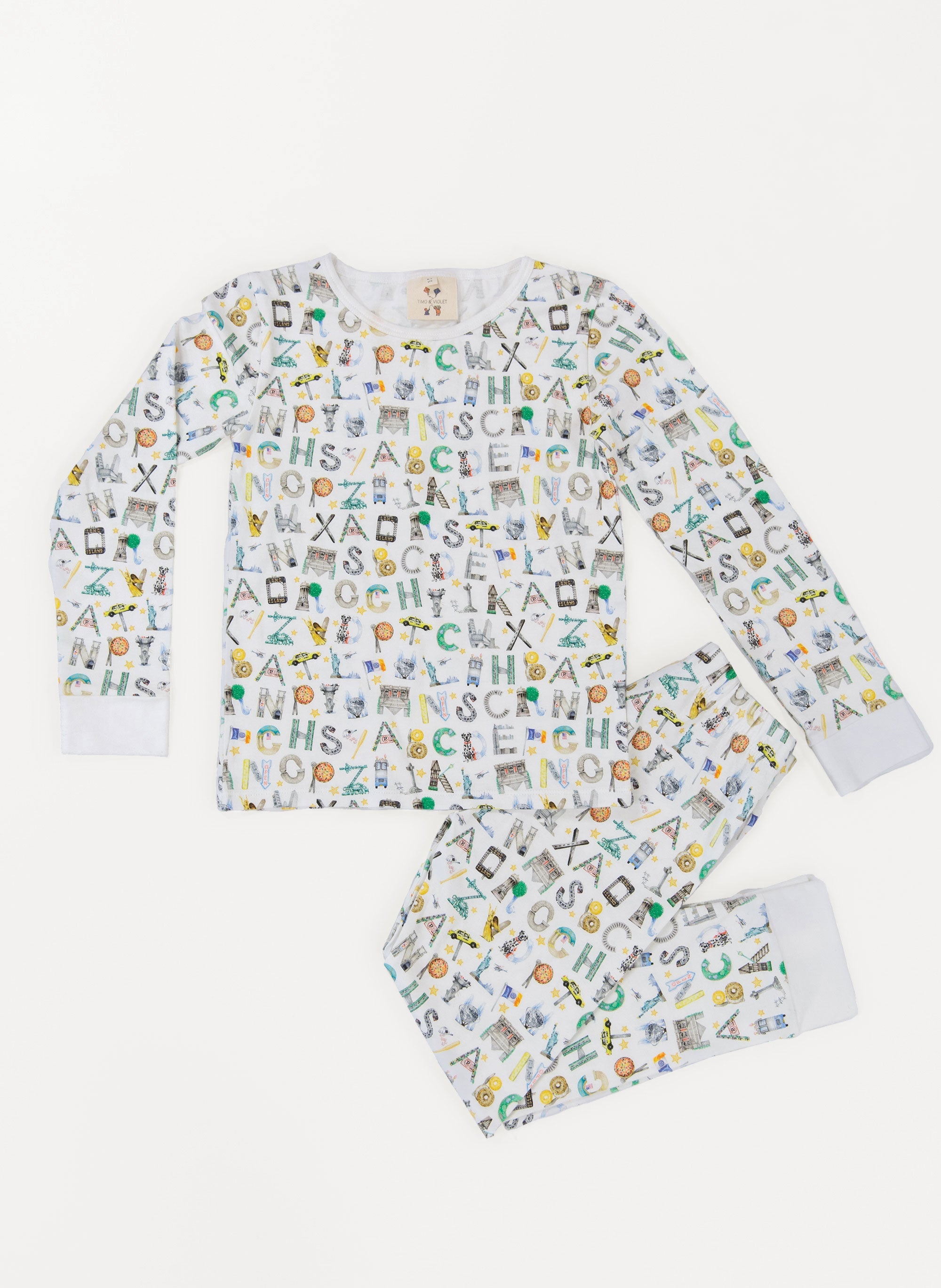 The Two Piece Pajamas-NYC Alphabet Soup