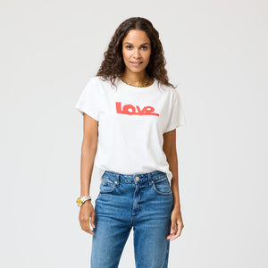 Suke Love Lines Tee - White