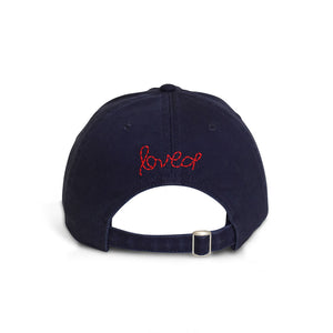 KR Imperfect Heart Hat - Navy/Red