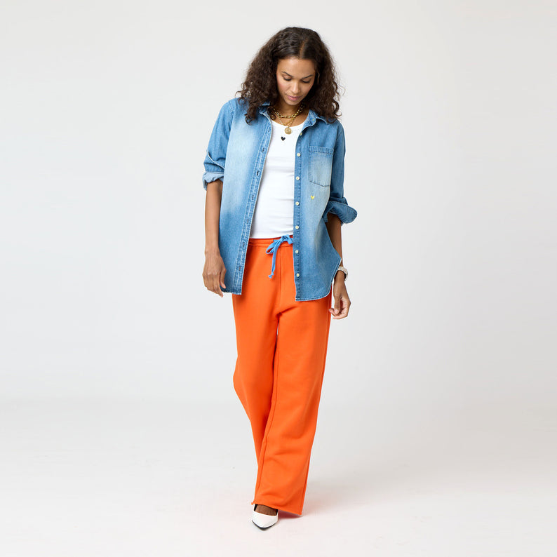 Weekend Barb Sweatpant - Aperol Orange