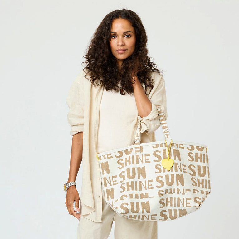KR Sunshine Tote - Natural/Taupe