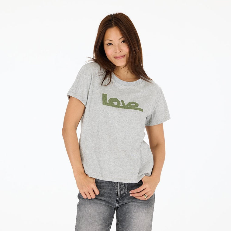 Suke Love Lines Tee - Heather Gray
