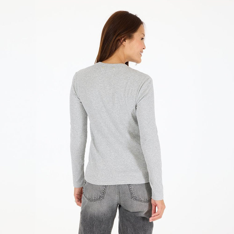 KR Long Sleeve Rib Tee - Heather Gray