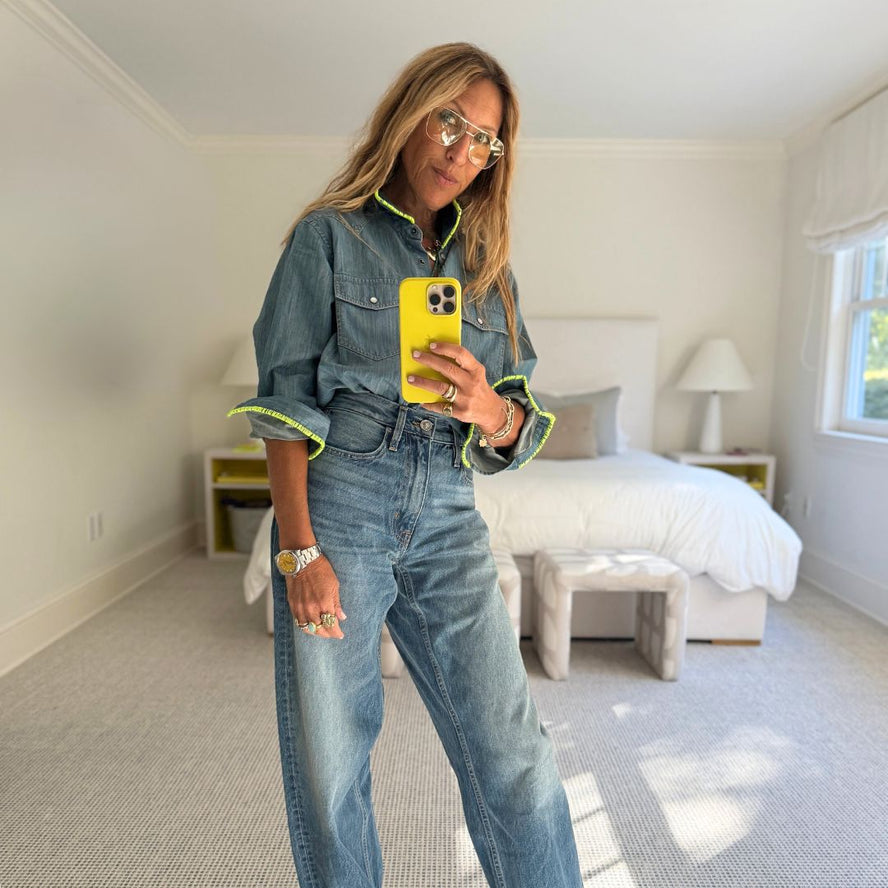 Pia Denim Western Shirt