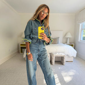 Pia Denim Western Shirt