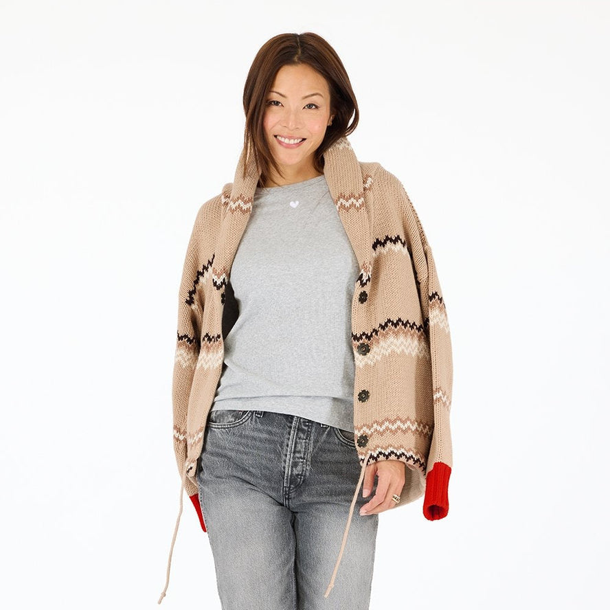 Shawl Collar Ker-Isle Cardigan