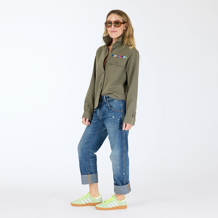 Pia Love Brigade Shirt - Army Green