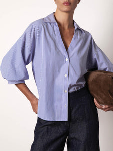 The Kate Shirt - Blue Stripe