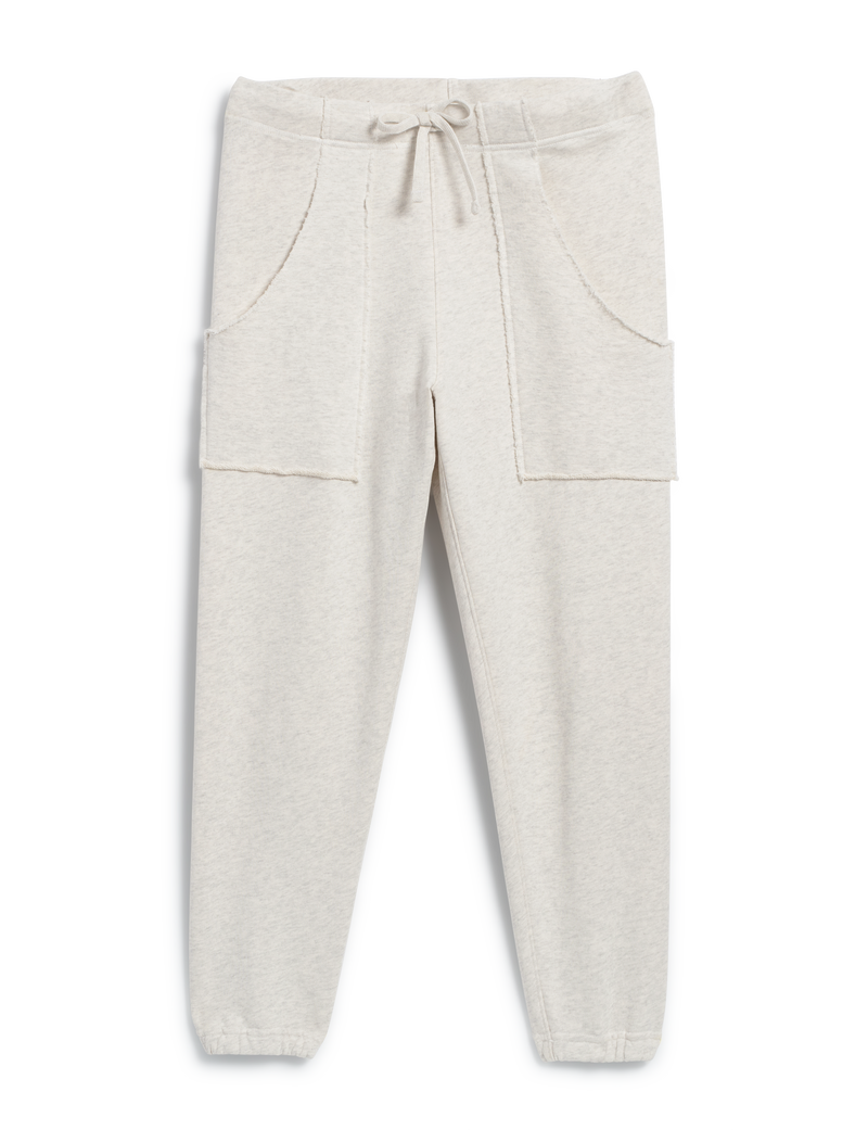 Eamon Jogger Sweatpant - Heather White Melange