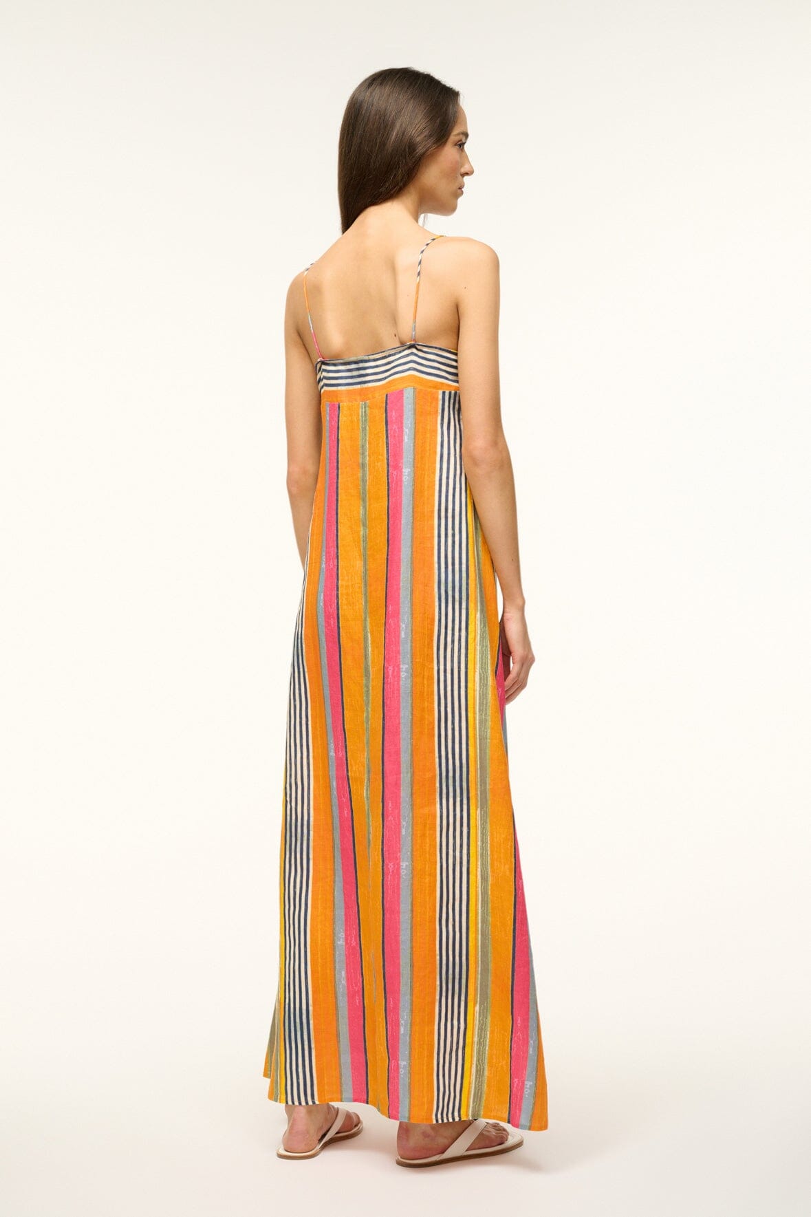 Laura Dress - Multi Bayadere Stripe