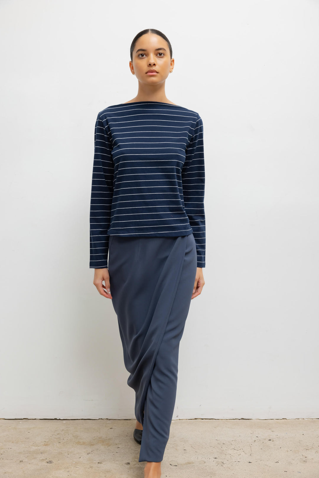 Margo Stripe Long Sleeve Boatneck
