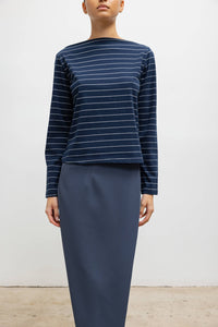 Margo Stripe Long Sleeve Boatneck