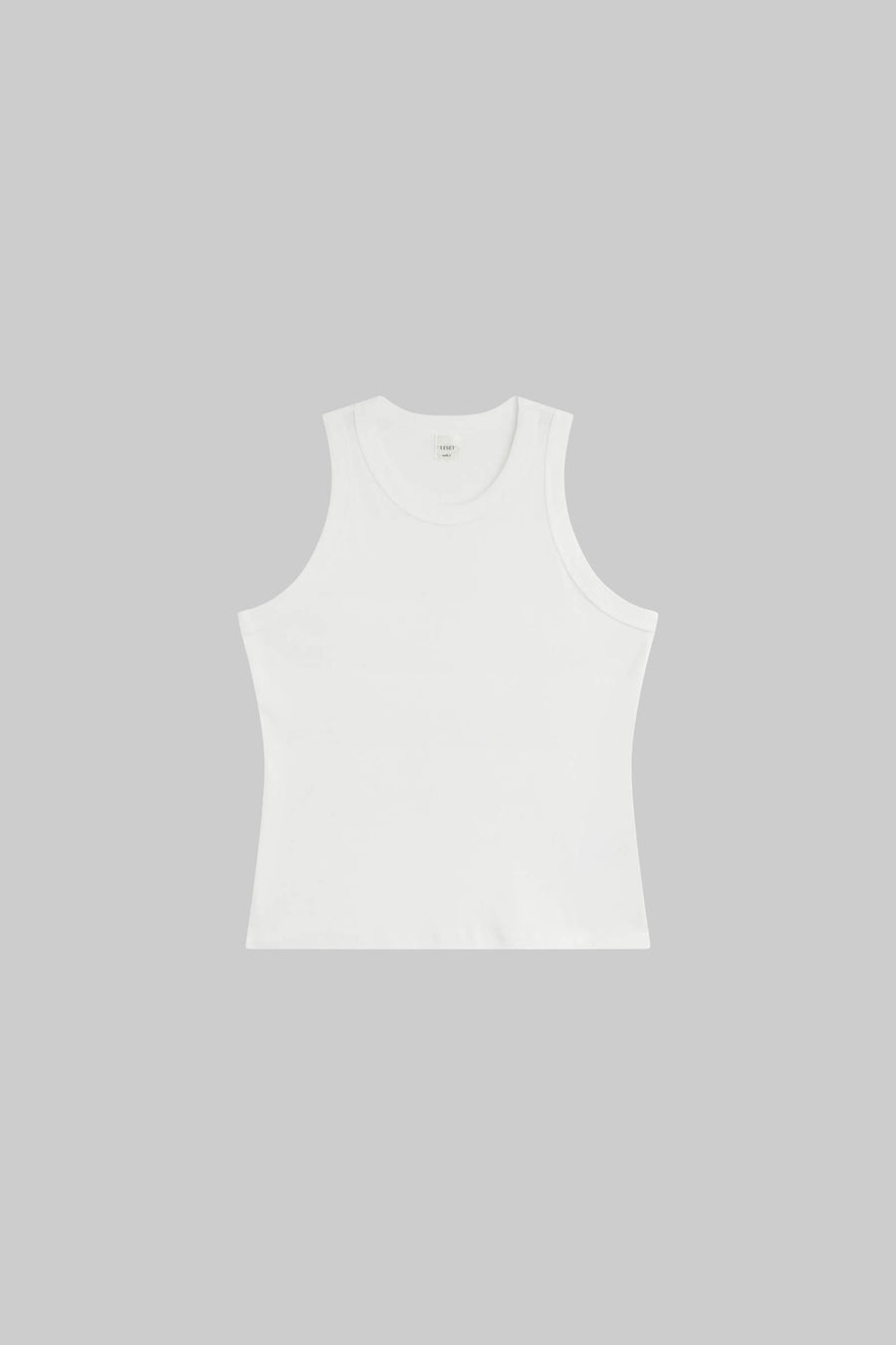 Nando High Neck Tank - White