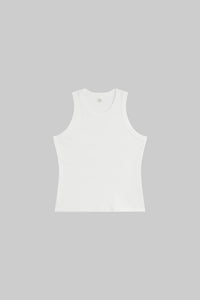 Nando High Neck Tank - White