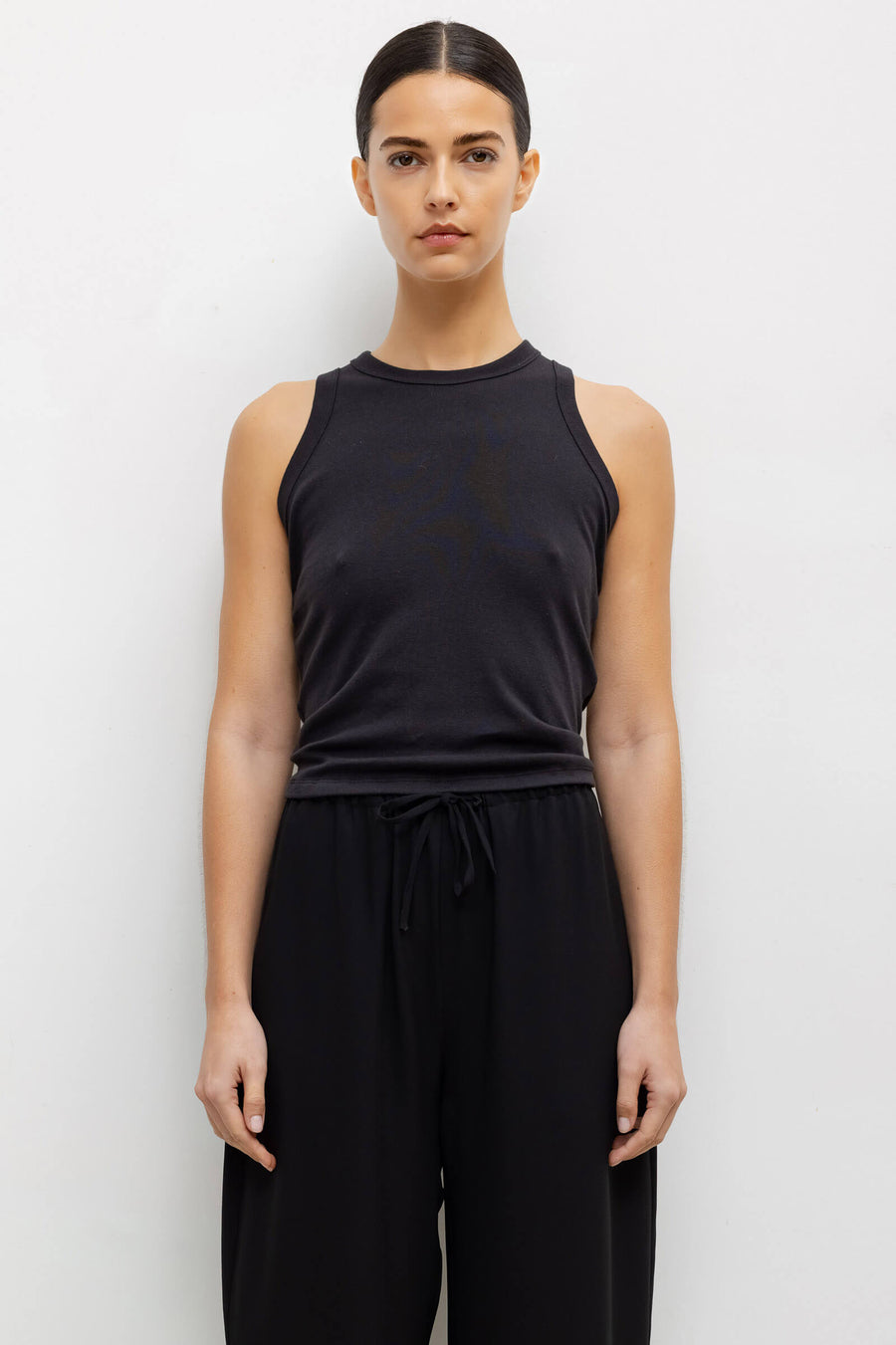 Nando High Neck Tank - Black