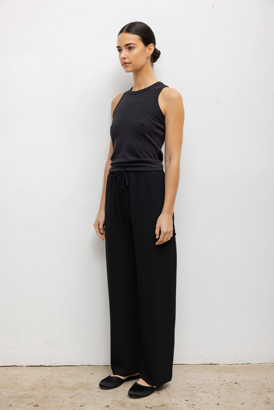 Nando High Neck Tank - Black