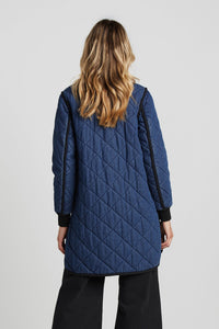 Libby Quilted Coat - Denim